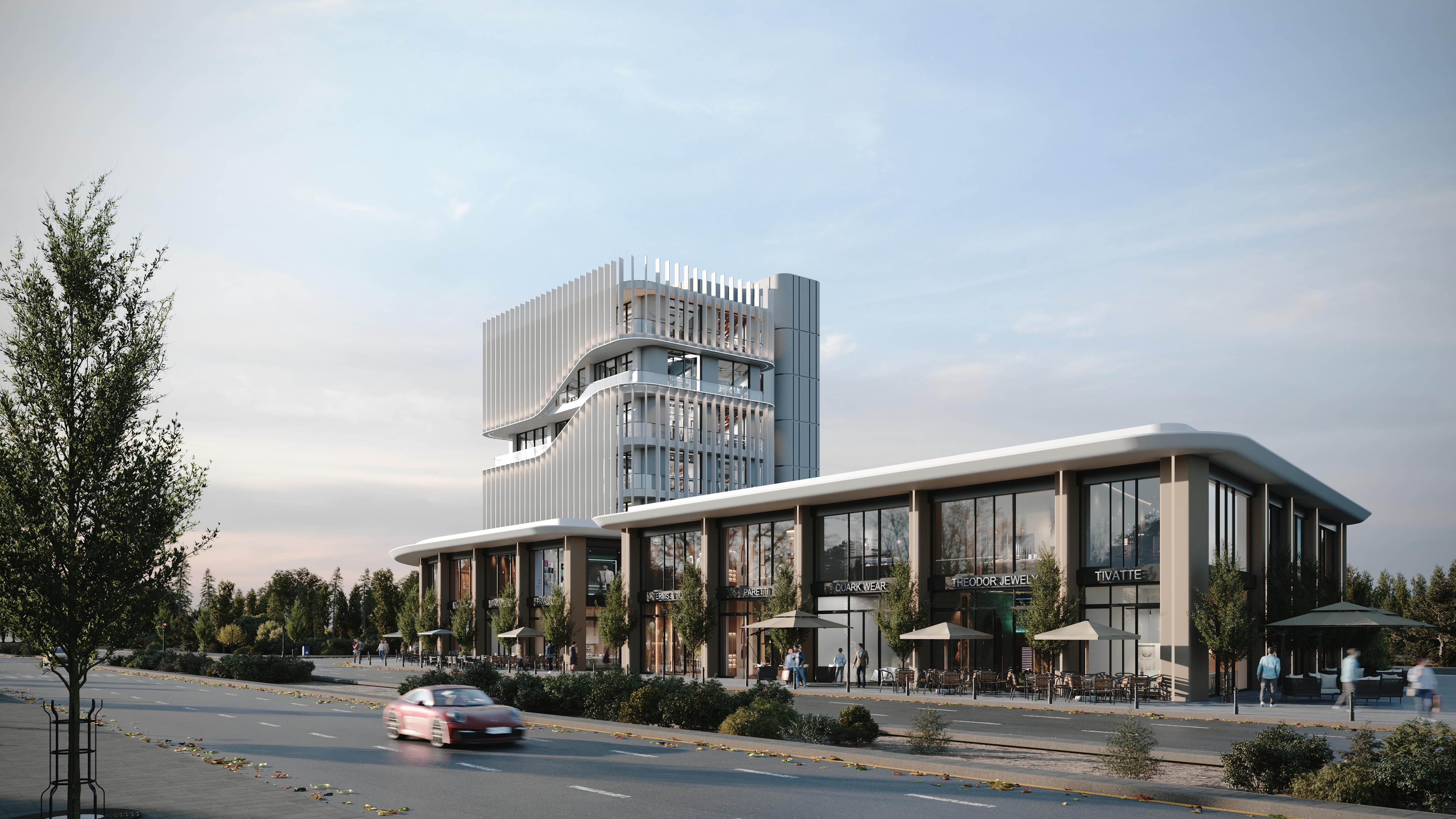 UBB Mersin Pektaş Konut Projesi - Çok Katlı Rezidans & Çevre Tasarımı Render